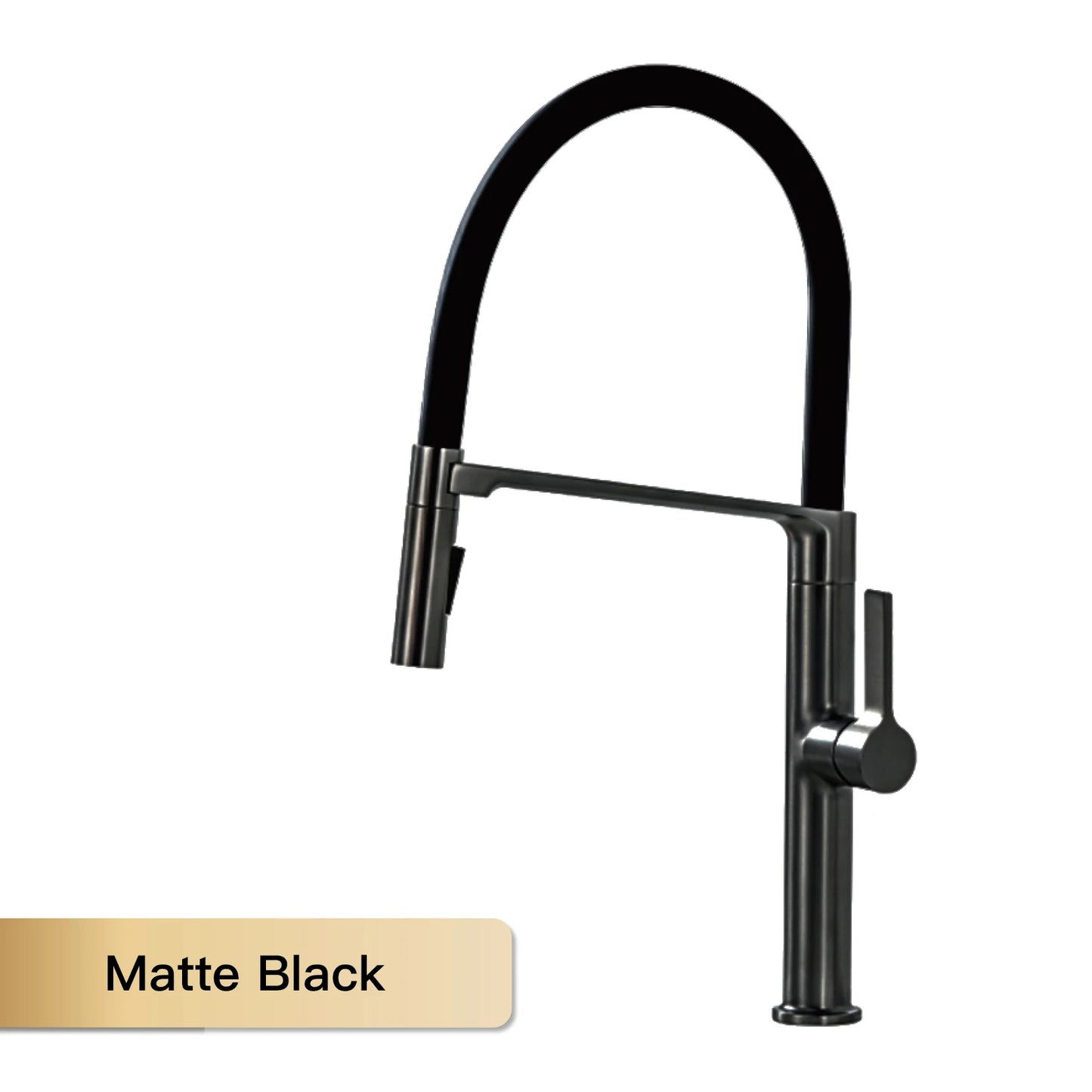 Luxury Gun Gray Kitchen Faucet with Magnetic Suction Design and Dual Control for Sink