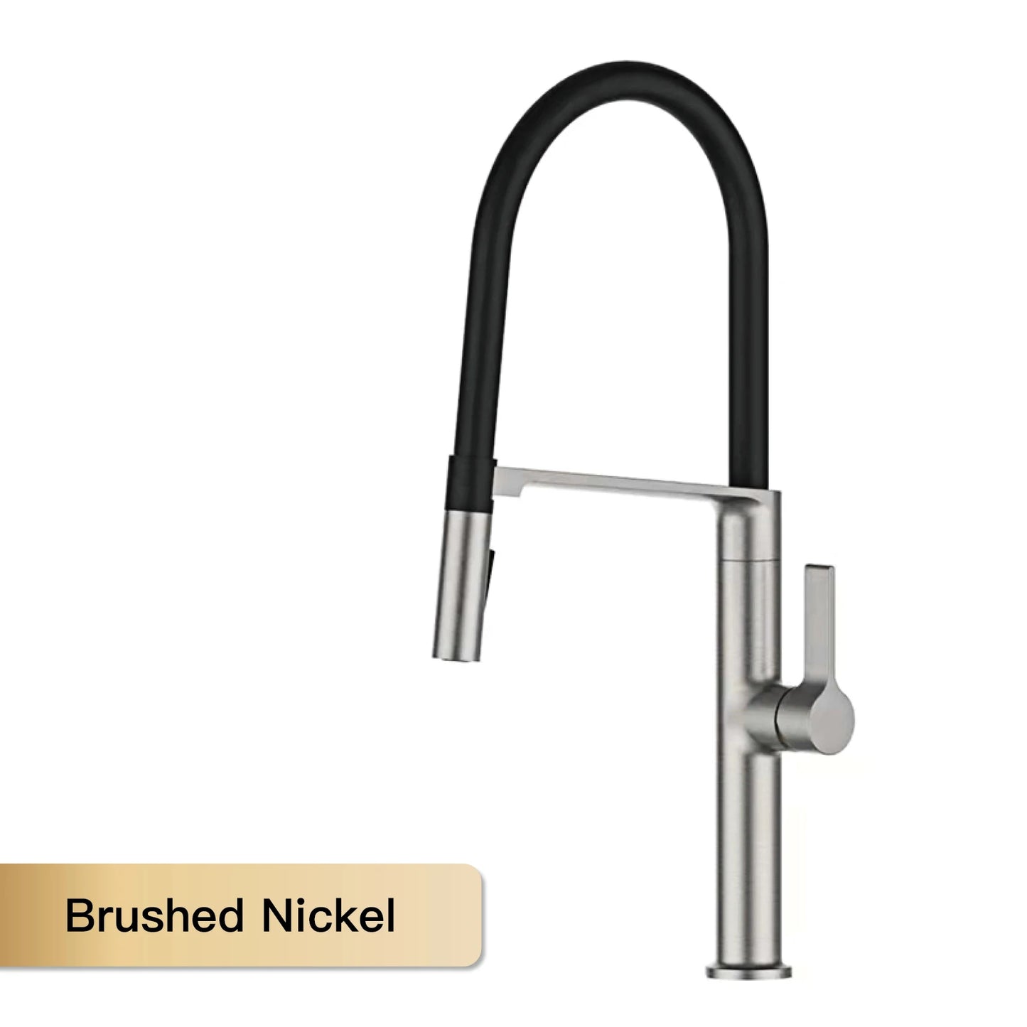 Luxury Gun Gray Kitchen Faucet with Magnetic Suction Design and Dual Control for Sink