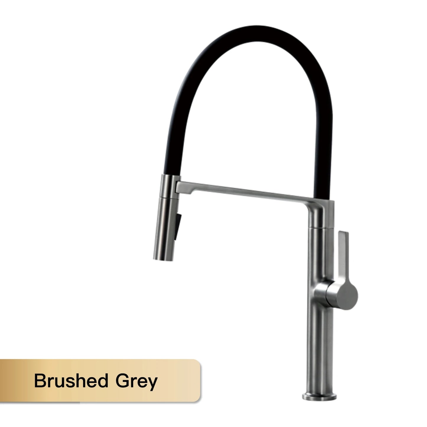 Luxury Gun Gray Kitchen Faucet with Magnetic Suction Design and Dual Control for Sink