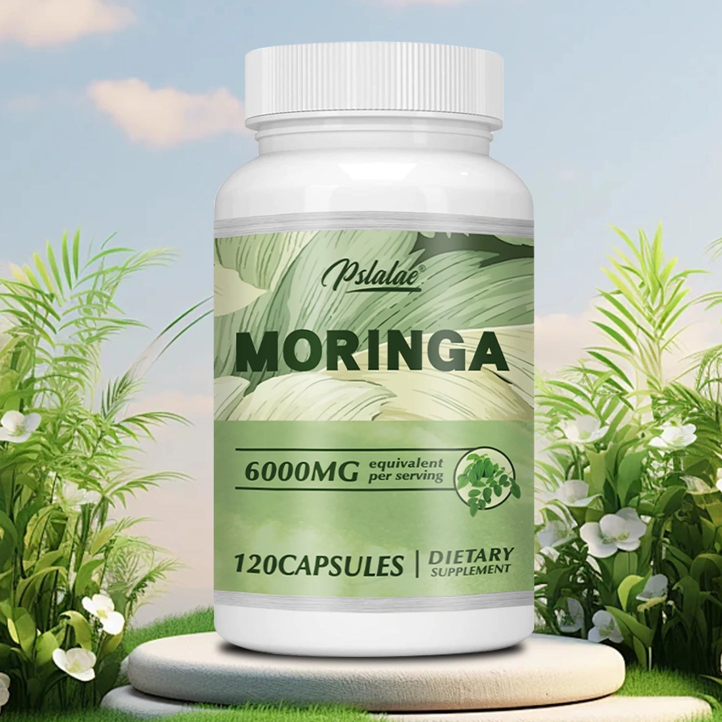 Moringa 6000mg - Immune Support, Energy, Antioxidants - 120 Capsules