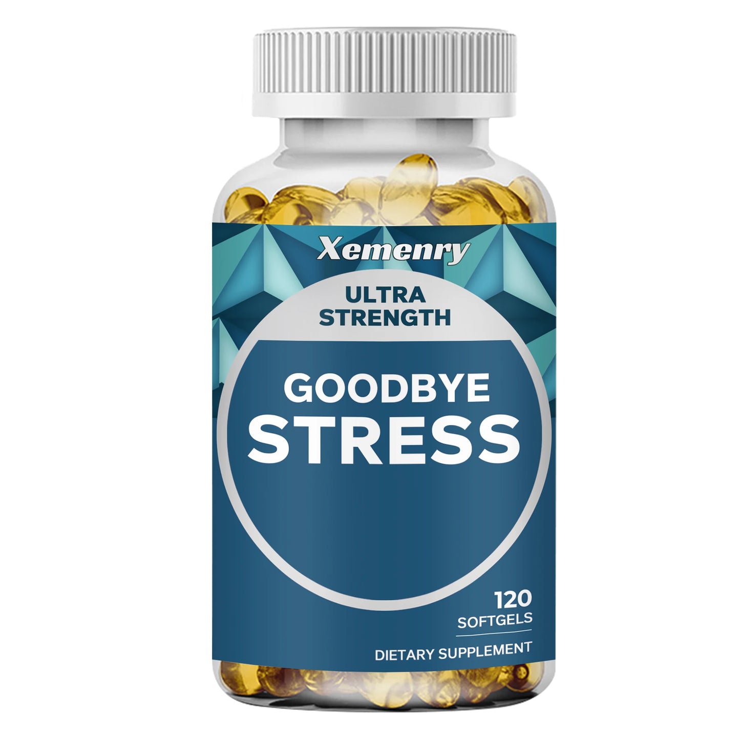 Goodbye Stress with GABA and L-Theanine 120 Capsules for Mood Relief