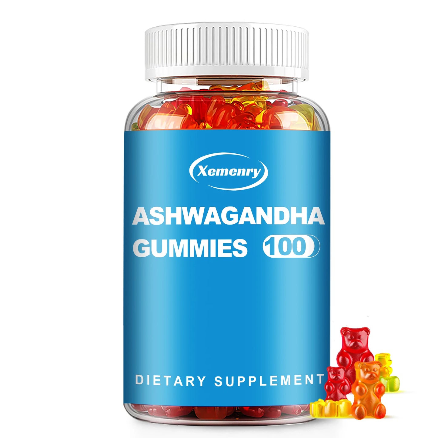 Ashwagandha Gummies - Relax, Relieve Stress and Improve Sleep - 100 Gummies
