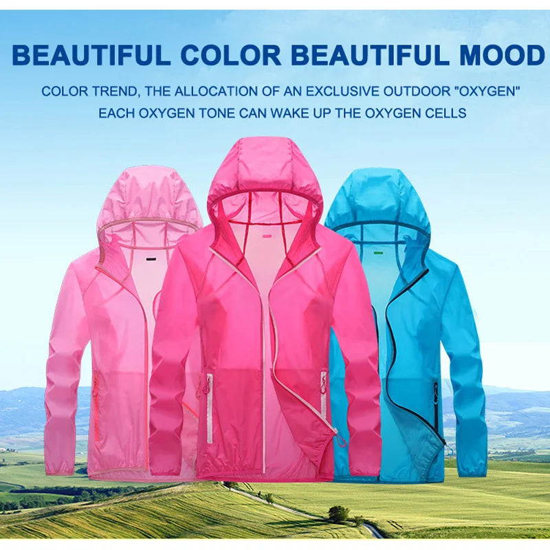 2023 Pocket Quick-Drying Sun Protection Ultrathin Jacket for Cycling Running Camping