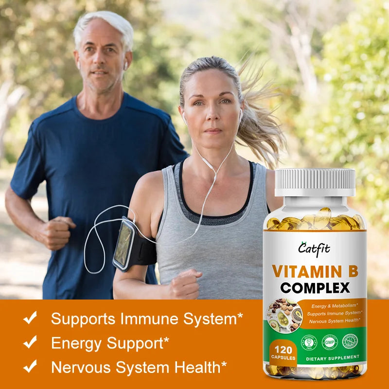 Vitamin B Complex Supplement, Supports Energy and Immune Health