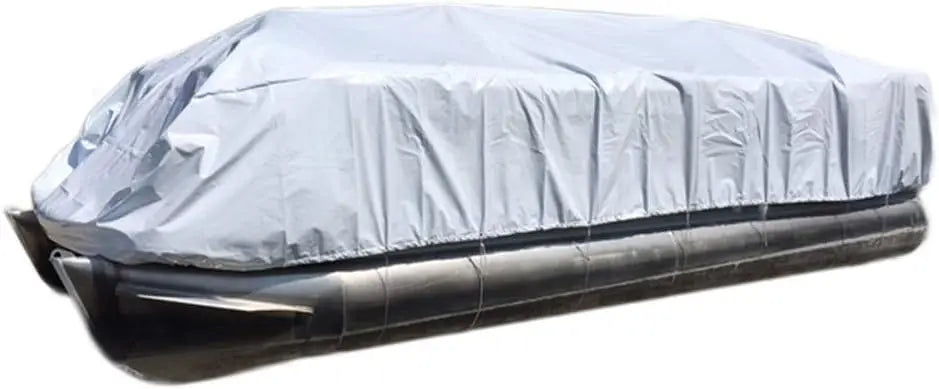 Heavy Duty 24' Pontoon Storage Boat Cover, Waterproof & Reusable, Straps Included