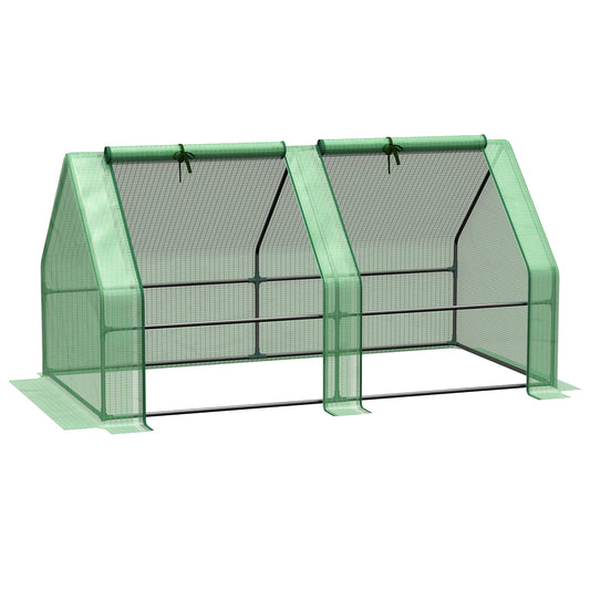 6'X3'X3' Greenhouse Gardening Flower Plants Yard Mini Hot Green House Tunnel for Easy Plant Care