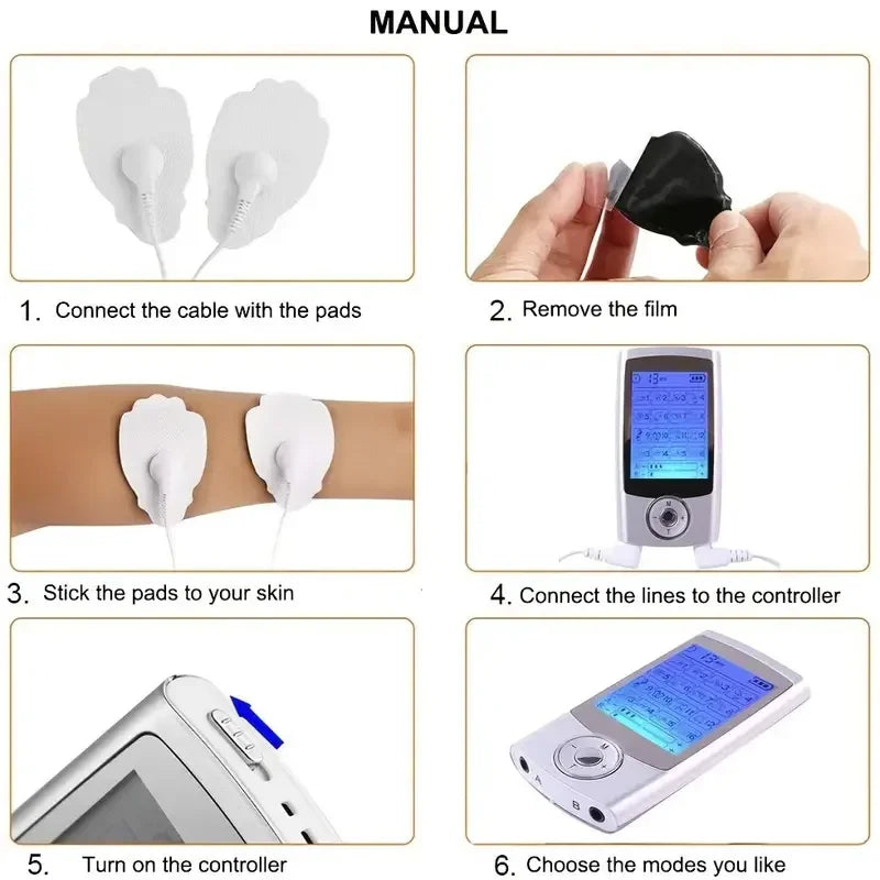 16 Model Digital Therapy Massager EMS Electric Herald Tens Machine