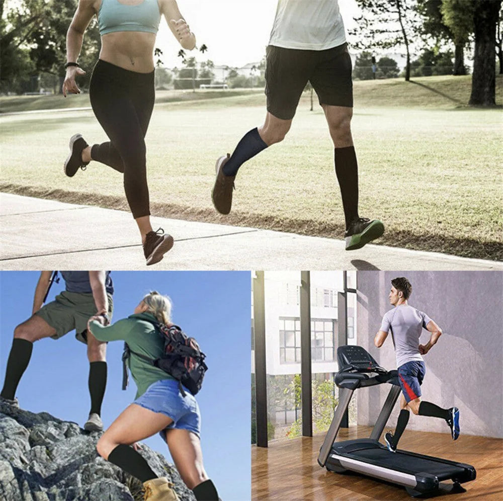 6 Pair Copper Compression Socks Women Men Pain Relief 20-30 MmHg Knee High Unisex Stockings