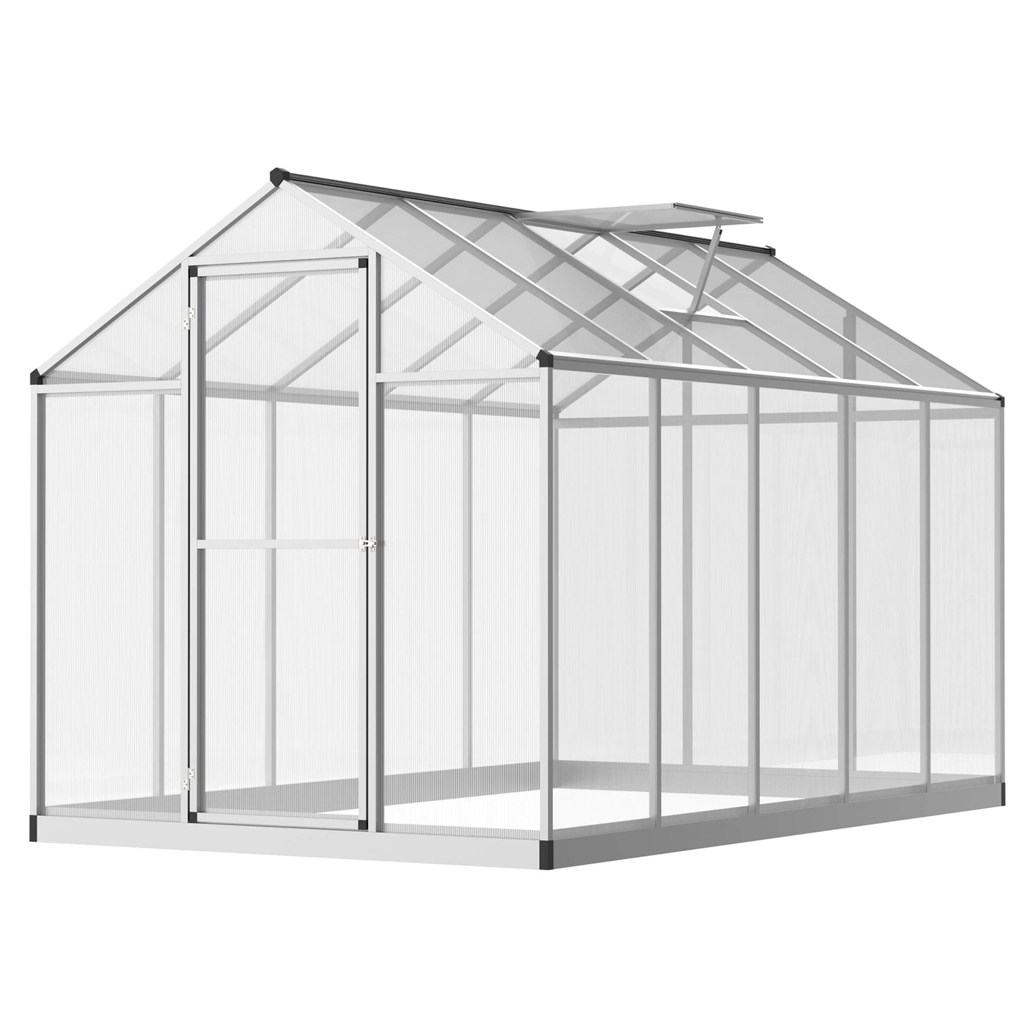 10' L X 6' W Stable Outdoor Walk-In Cold Frame Garden Greenhouse for Your Plants